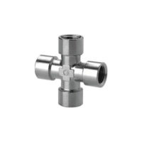 Metal Push in Fittings - Equal Cross Connector