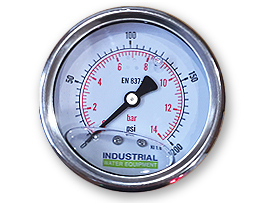 Pressure Gauge, Stainless, Glycerine Filled