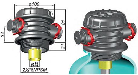 ANA2 QD Manifold Head