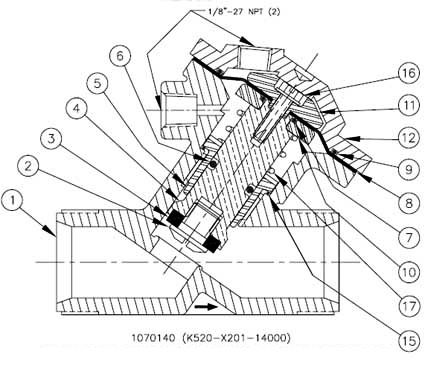 520 Series Aquamatic valve diagram