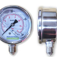 Pressure Gauge, Side Entry 0 to 200 psi