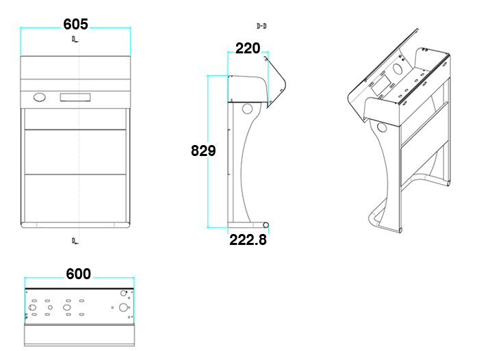 SPS 203s UV Water Filter Drawing
