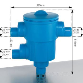 Rainwater Harvesting - Garden Filter XL Dimensions