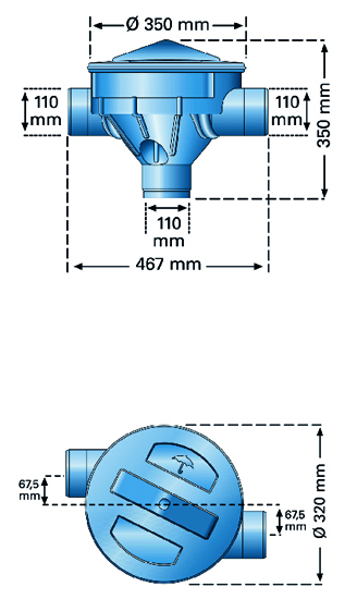 Rainwater Harvesting Sinus Filter Dimensions