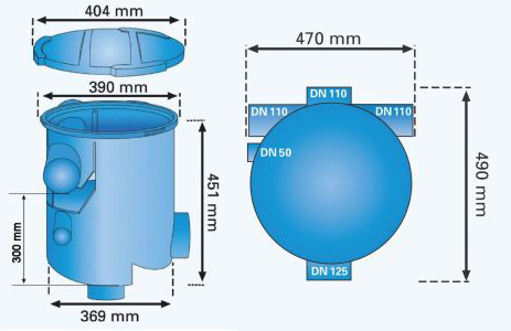 Rainwater Harvesting - Volume Filter Dimensions