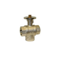 Brass Ball Valve – 3 Way – T Port Diverter – ISO Top