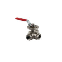 Brass Ball Valve – 3 Way – 360 Degree Operation – Lockable
