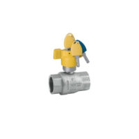 Brass Ball Valve – BSI Gas Approved – Locking Butterfly Handle