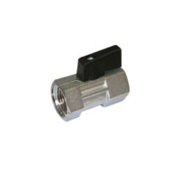 Brass Mini Ball Valve – Female x Female – Sandblasted Finish