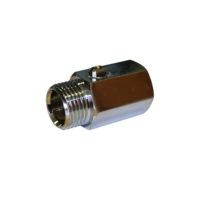 Brass Mini Ball Valve – Male x Female – Chromed Finish – Screwdriver Operated