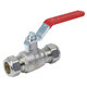 Brass Ball Valve - Compression Ends – Red Lever – RIV