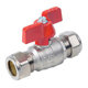 Brass Ball Valve - Compression Ends – Red Butterfly Handle
