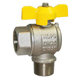 Brass Ball Valve - Angle Pattern Ball Valve – EN331 Gas Approved – BSPP Male x Female