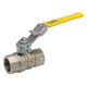 Brass Ball Valve - with Locking Yellow Lever – BSPT