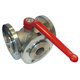 Brass Ball Valve - 3 Way – T Port – Rotating Flanges