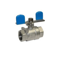 Stainless Steel Ball Valve – Two Piece – Butterfly Handle Operated