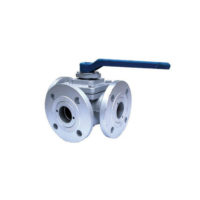Stainless Steel 3 Way Ball Valve – Flanged PN16 – T Port
