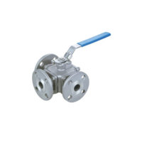 Stainless Steel 3 Way Ball Valve – PN16 – L Port – ISO Top