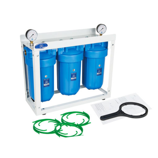 10" Triple Big Blue Filter Housing