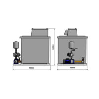 CAT 5 Break Tank and Booster Pump 1500 Ltr Simplex