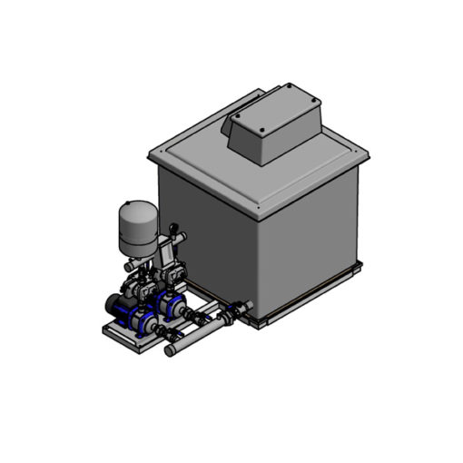 CAT 5 Break Tank and Booster Pump 1000 Ltr Duplex