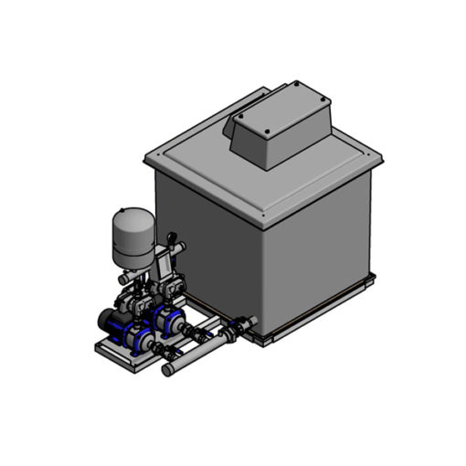 CAT 5 Break Tank and Booster Pump 2500 Ltr Duplex