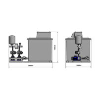 CAT 5 Break Tank and Booster Pump 4000 Ltr Duplex