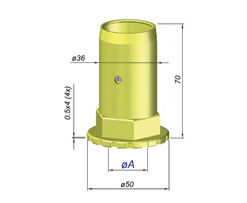 filter nozzles for the uniform distribution of reagents - type GVO